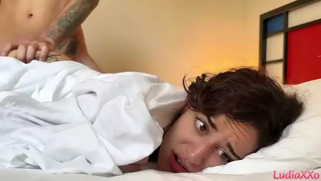 Jaw-Dropping! StepMom Caught Having Sizzling Sex with StepSon in the Same Bed!