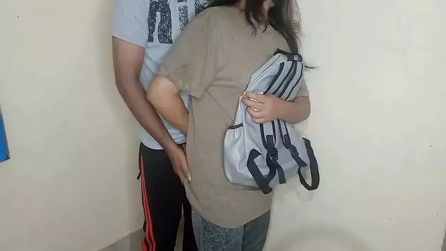 Experience the Sensual Pleasures of a Desirable College Girl's Forbidden Encounter with Her Landlord in This