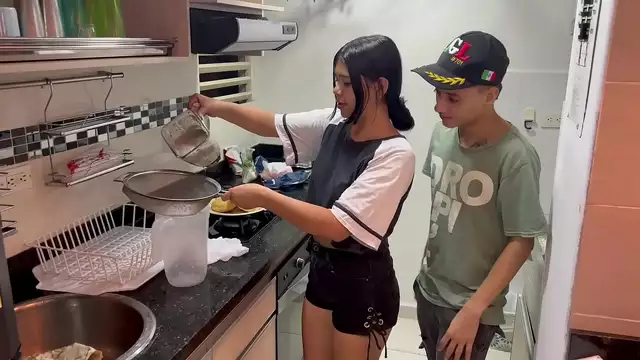 Revealing My Sister's Insecurity Gets Her Hot and Bothered - I Take Her in the Kitchen!