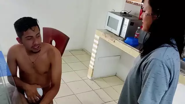 Let me introduce you to my shy stepsister who caught me masturbating and decided to pleasure herself very hard