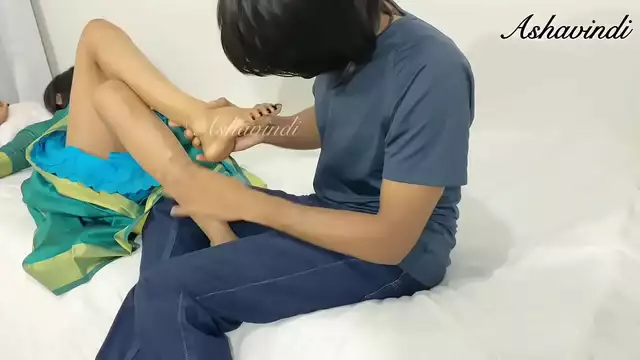 Get ready to be enchanted by this desi enchantress as she gives your toes a luscious licking!