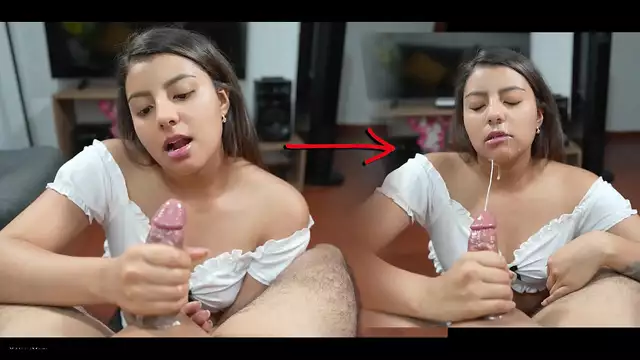 Watch My Stepsister Help Me Solve My Erection Problem with a Steamy Handjob!