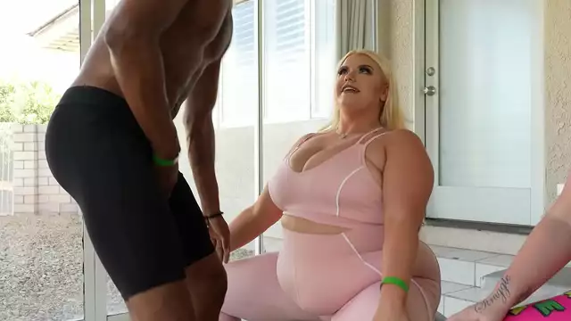British Hottie Gets His Cock Sucked by Curvy Blondes: A BBC Trainer's Wild Ride