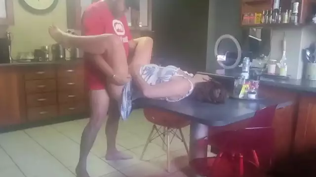 Oh my! Desi MILF enjoys luscious brother-in-law on the kitchen table