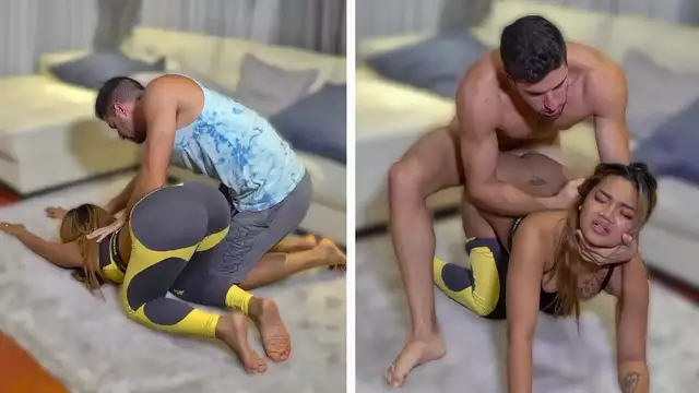 Outstanding Desi Teen Yoga Session Leaves Her Teacher Horny!