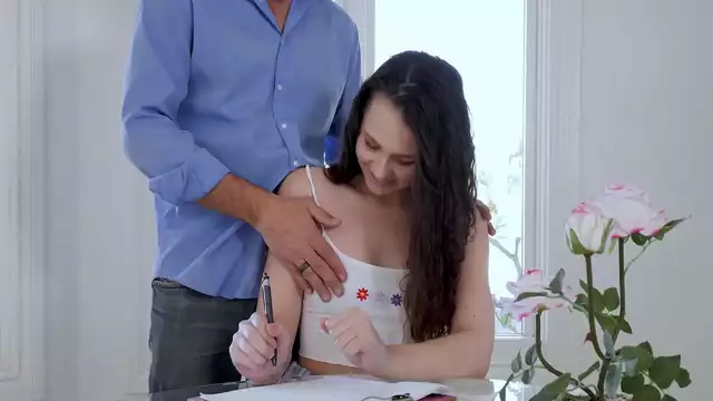 Stepdaughter's Juicy Pussy Gets Wet for Luscious DILF