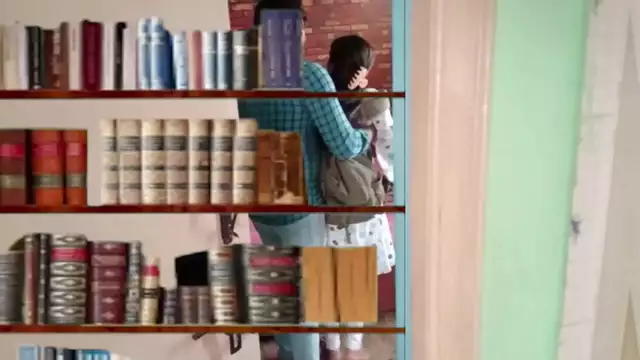 Indian School Lovebirds' Steamy Library Romp: A Luscious Enchantress and Her Alluring Partner's #DesiSeduction