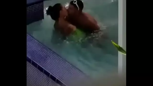 Indian fuck model in thr pool