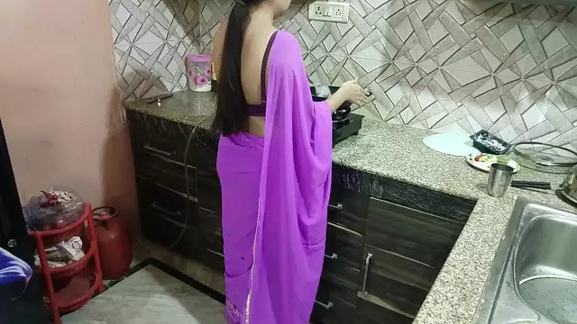 Desi Indian step mom surprise her step son Vivek on his birthday dirty talk in hindi voice