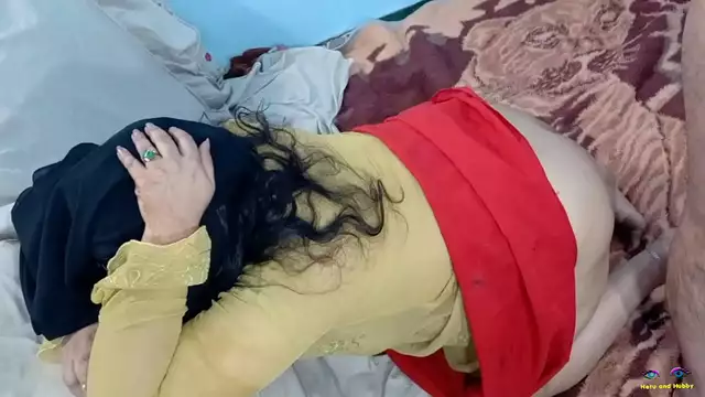 When the wife was caught chatting dirty&comma; the husband started fucking her ass in anger&period; Analsex of Muslim desi cheating wife in hijab