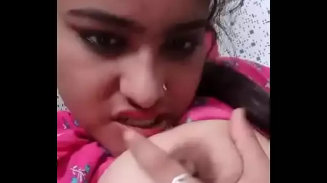 cute north indian girl squessing her boobs&comma; nipples and showing pussy orgasm leaked with hindi sex talk