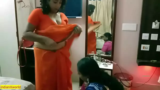 Desi Cheating husband caught by wife&excl;&excl; family sex with bangla audio