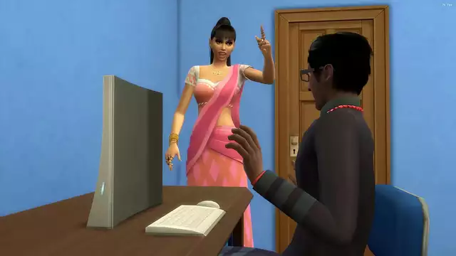 Indian stepmom catches her nerd stepson masturbating in front of the computer watching porn videos &vert;&vert; adult videos &vert;&vert; Porn Movies