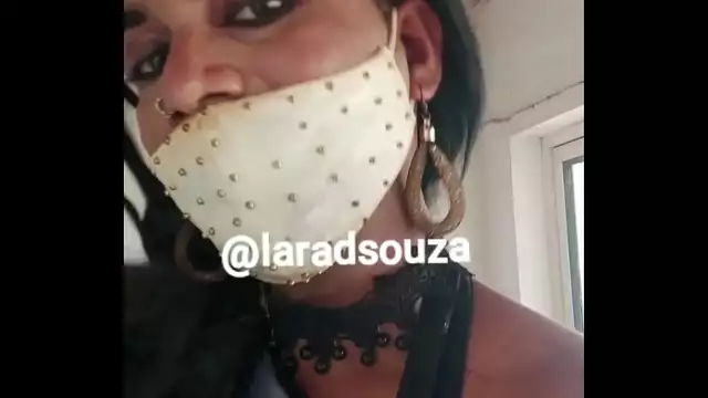 Indian crossdresser slut Lara D'Souza in sexy lycra saree