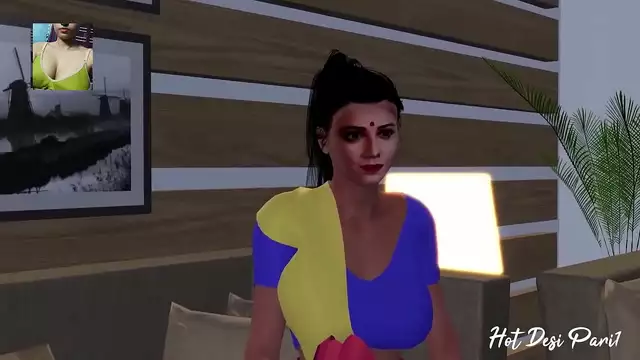 Indian bhabhi has sex with dever&comma; hot cock sucking and pussy fucking with desi bhabhi getting fucked hard