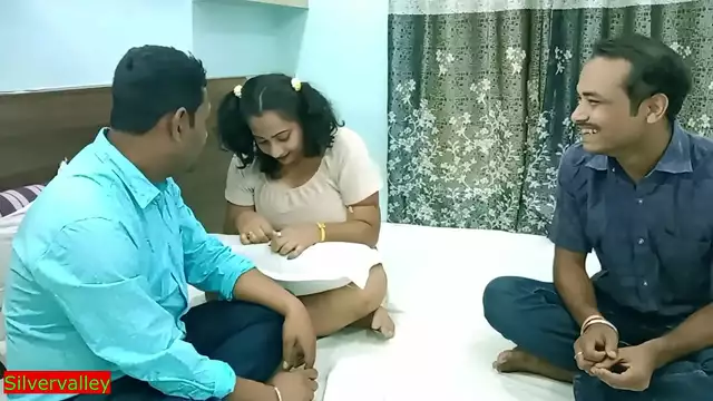 Indian pervert husband allow stepbrother fuck his hot wife infront of him&excl;&excl; Hindi hot sex