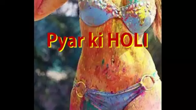 Desi wife Holi Sex 2023&period; Indian Wife boobs sex on holi Hindi sex story