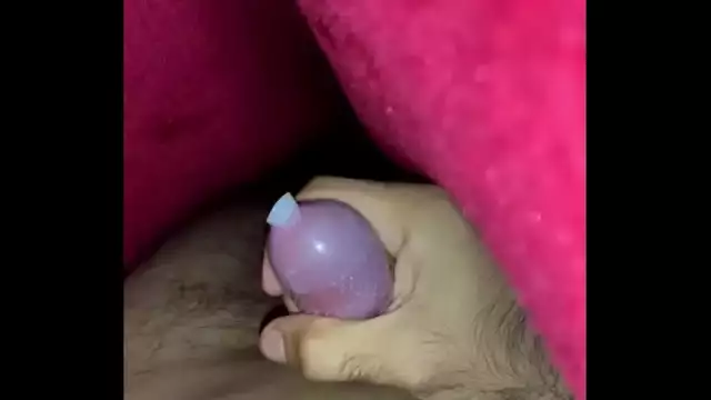 Handjob self made by Indian 9 inch penis