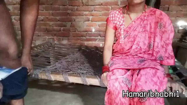 Naughty Indian village wife enjoying in her village with boyfriend&period;