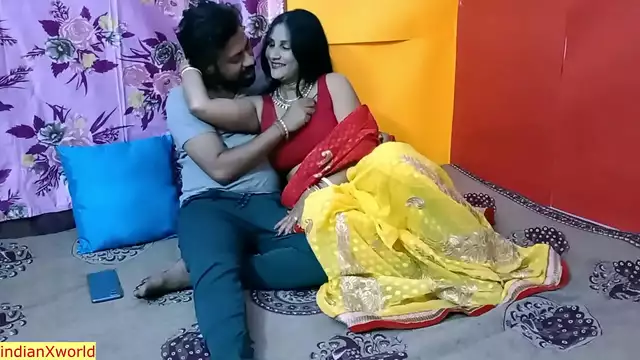 My Desi hot aunty secret sex with her unmarried devor &excl;&excl; Cum inside pussy