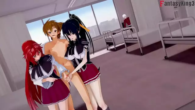 Japanese Women & Men's Obsession with Big Dick ~ HS DXD NTR Madness ~ Full 1hr Movie on Sheer and PTRN ~