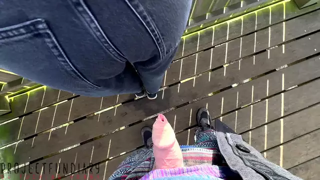 Japanese Couple's Risky Public Outdoor Quickie Ends with Cum on the Floor ~ New Video!