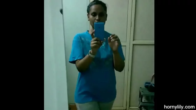Indian Girl Changing Her Sports Wear After Gym Homemade