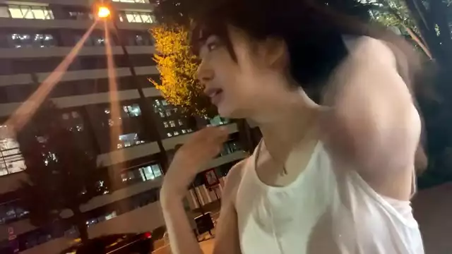 Japanese Wife Gets Excited by Running in Front of Royal Palace! Climaxes with a Juicy Squirt! Part 1