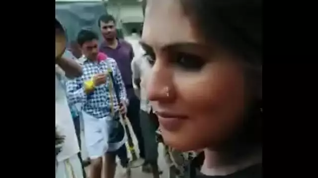Desi girl public show