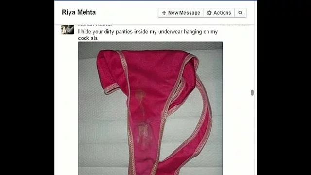 Indian brother rohan fucks sister riya on facebook chat