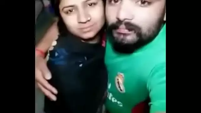 Desi cute sexy Bhabhi Give smooch kiss her hubby&period;