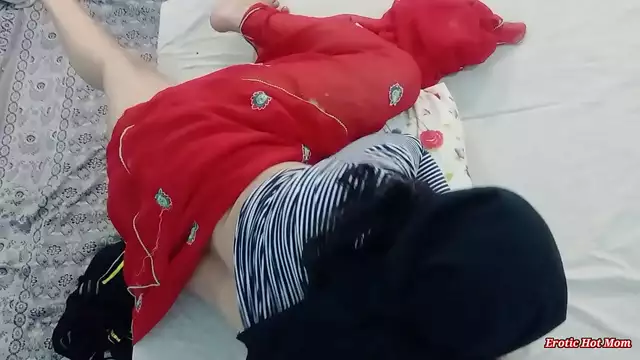 Because of the security camera&comma; my step sister's truth was exposed and she was caught having sex in hijab with my friend