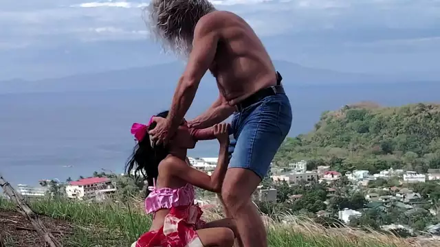 Japanese Granny with Monster Cock Takes On Both Land and Sea