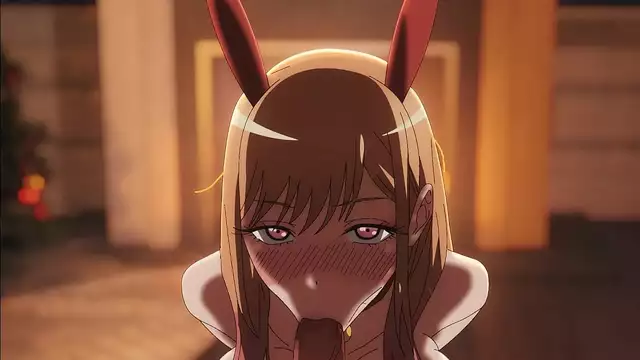 Japanese Beauty Marin in a Bunny Costume Gives a Steamy Blowjob and Receives Creampies - Uncensored Anime