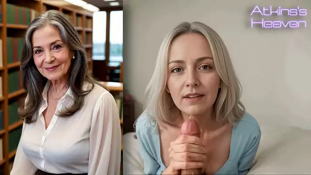 Watch Your Busty Friend's Grandma Helps You Jerk Off Now!