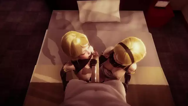 JAV Twins from Nier ~ Automata Bring Extraordinary Pleasure - 3D Hentai Anime