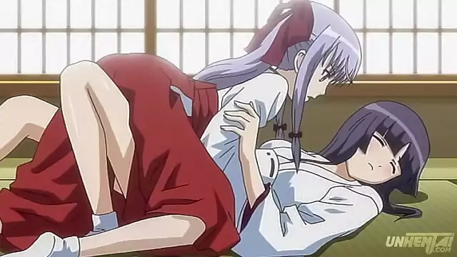 Watch Japanese Step Sisters Touch Each Other in Hentai Heaven