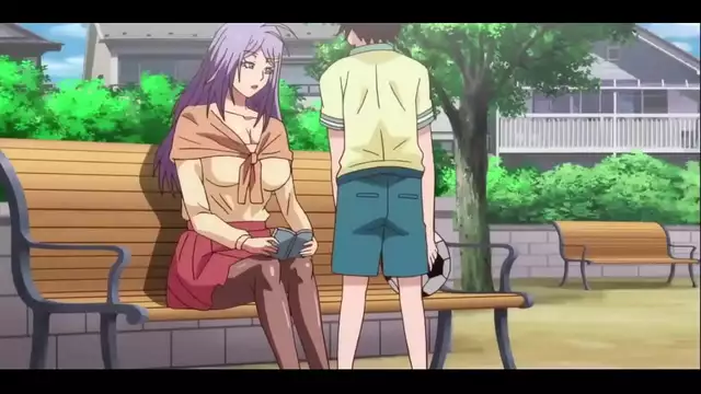 Japanese HENTAI ~ Young Boy Meets MILF In The Park For First Sex