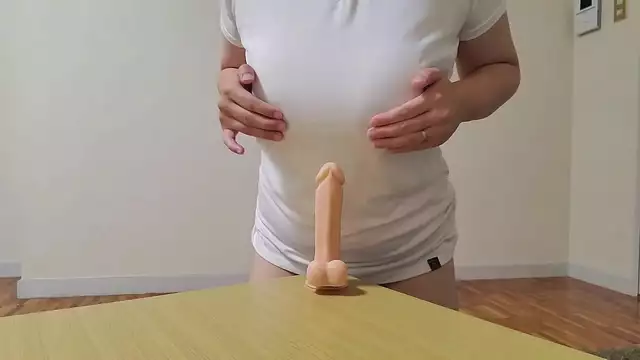Married Woman's Solo Play with a Dildo ~ Must-See Full Video