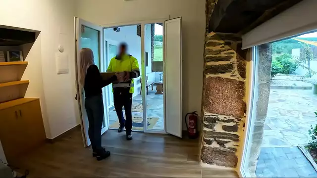 Japanese Babe Surprises Delivery Man with a Steamy Blowjob