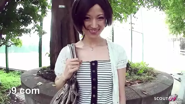 Japanese Schoolgirl's Surprising Car BJ Adventure ~ Flesh-Colored Cock Takes her Innocence