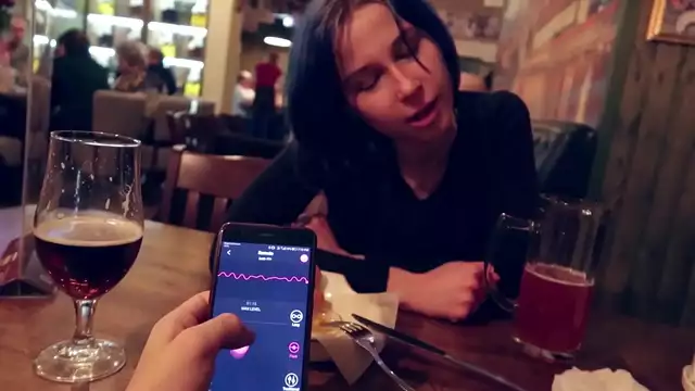 Japanese MILF's Luscious Orgasm at the Bar ~ Taking Control of Her Vibrator!