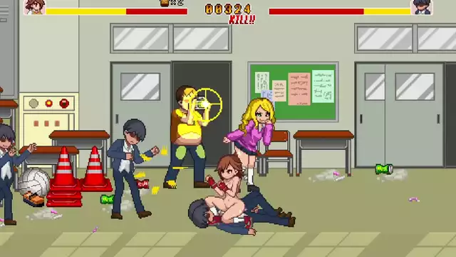 Welcome to the World of Hentai ~ Hot Teen Fucked by Classmates in 'School Fight'