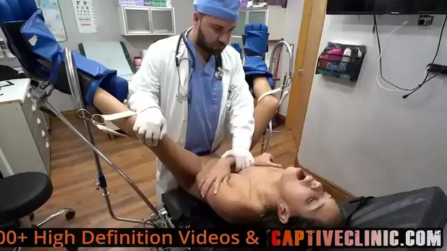 Sultry Nurse Channy Crossfire and Enchantress Genesis Give Aria Nicole a Lesbian Conversion Therapy While She