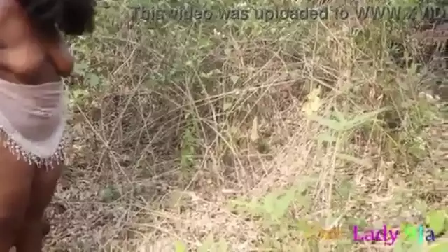 Nigerian Village Girl's luscious ssbbw Curves Getcha Fucked by the Watchman in the Bush with His Big Black Cock