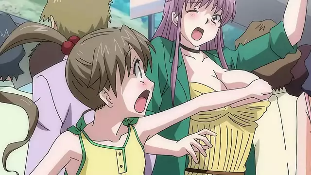 Experience the Thrill of Public Gazing with Your Eyes on This Petite Teen's Touching Women in Hentai Action!