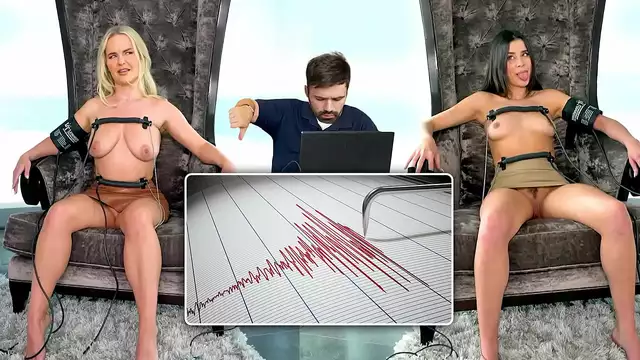 Unleash Your Desires with Luscious MILF and Alluring Teen Pornstar in Thrilling Lie Detector Test!