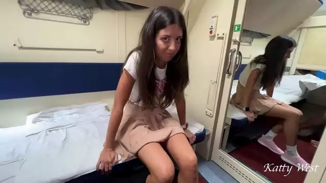 Sexy pickup at the train station ~ fucking a beautiful stranger on the train!