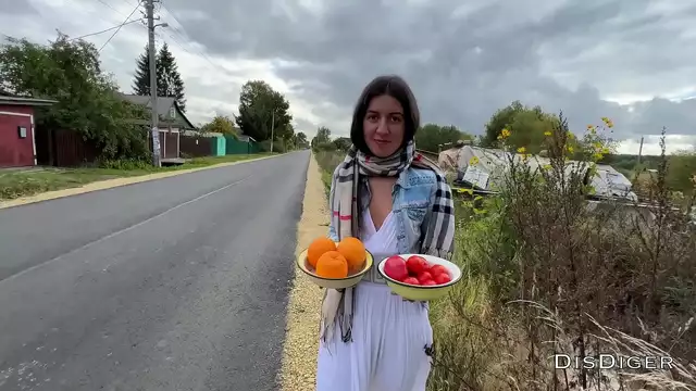 Sultry village beauty takes risky pleasure with naughty strangers while her unsuspecting husband is away!