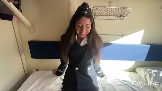 Experience a Hot Train Ride with a Sexy Conductor - Fucking on the Go